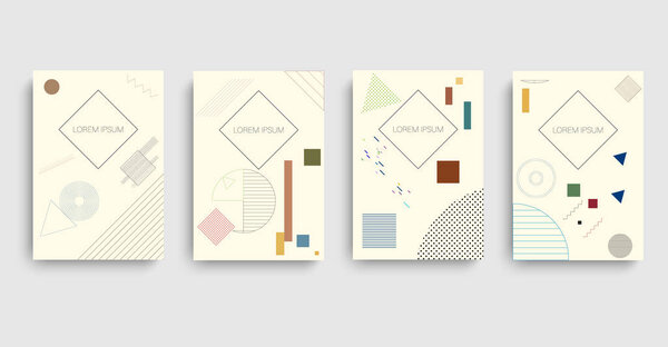 Modern abstract template. Abstract vector layout background set.