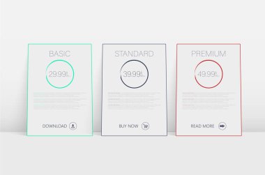 Tarife barındırma. Barındırma tarife veya küme. Banner arka plan. Web öğesi. 