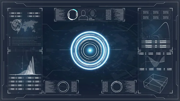 Vektor Hintergrund abstrakte Technologie Kommunikationskonzept. futuristisches Interface hud design. abstrakter digitaler Hintergrund. — Stockvektor