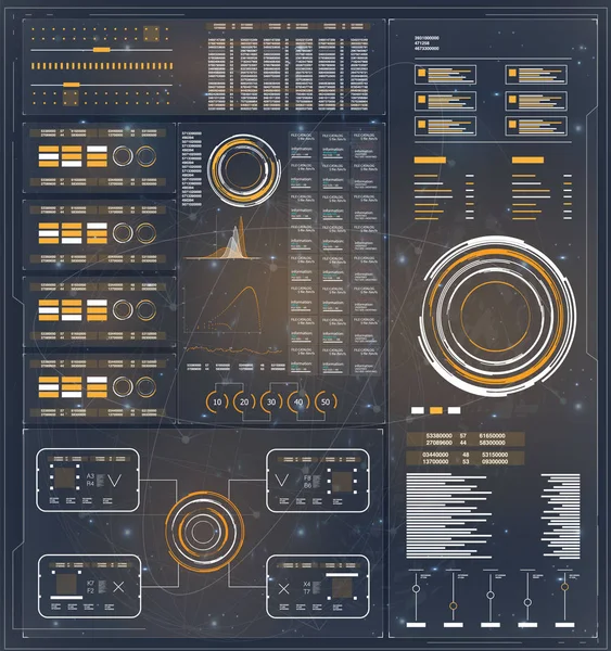 HUD. HUD. İnsanlar simgesi. İllüstrasyon vektör. HUD UI. Web tasarım, geliştirme. 
