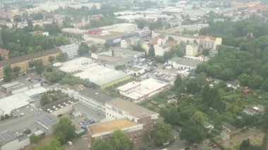 uçan Berlin ilçe pankow ve tegel (Almanya). Havadan görünümü.