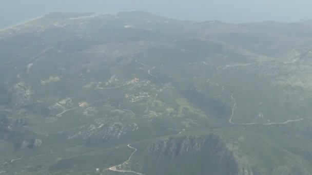 Vista Aérea Ilha Corfu Grécia Monte Pantokrator — Vídeo de Stock