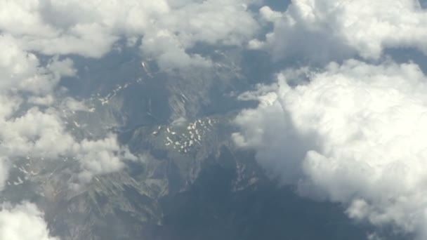 ヨーロッパでの航空機の飛行 Cloudscape — ストック動画