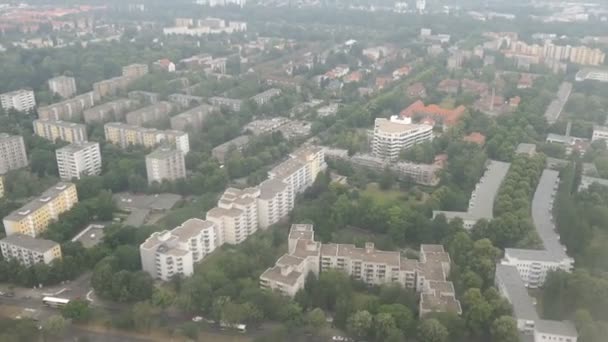 Flying Berlin District Pankow Tegel Germany Aerial View — Stock Video