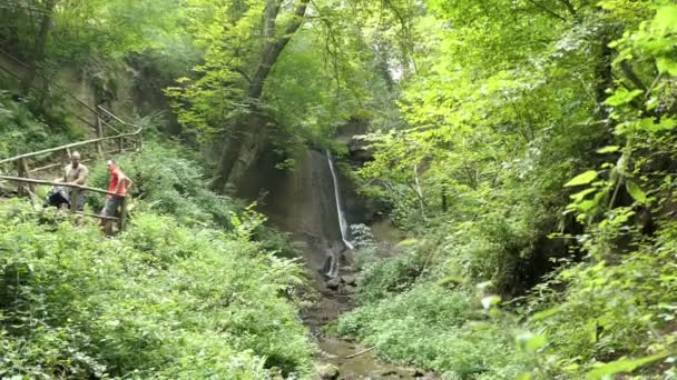 Kell Rhineland Palatinate Germany August 2018 Hiking Wolfsschlucht Engl Wolf — Stock Video