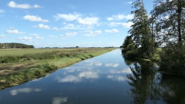 Havel Nehri Kanalı Brandenburg Almanya — Stok video