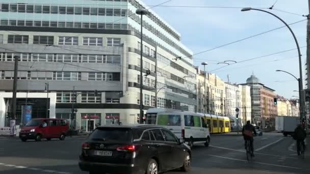 Berlin Berlin Deutschland 2018 Berlin Cross Road Viele Autos Und — Stockvideo