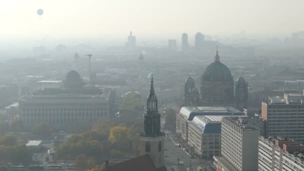 Berlín Berlín Alemania Noviembre 2018 Berlin Cityscape Vista Aérea Distrito — Vídeo de stock