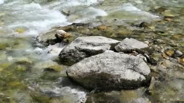 Alpine Mountain River Names Rio Gerlos Tirol Áustria — Vídeo de Stock