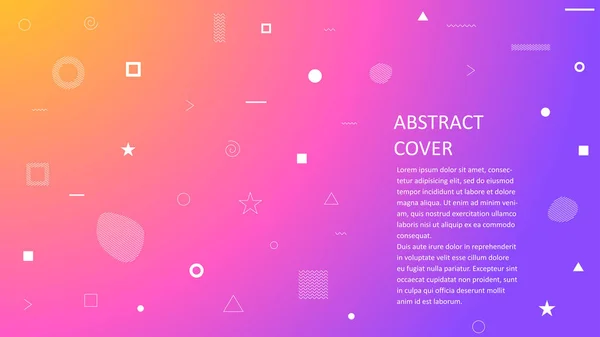 Capa Abstrata Para Seu Design Banners Cartazes Cartazes Brochuras Folhetos — Vetor de Stock