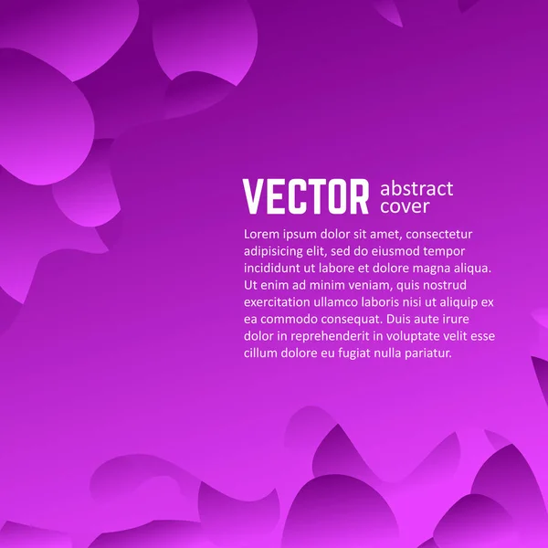 Couverture abstraite pour votre design — Image vectorielle
