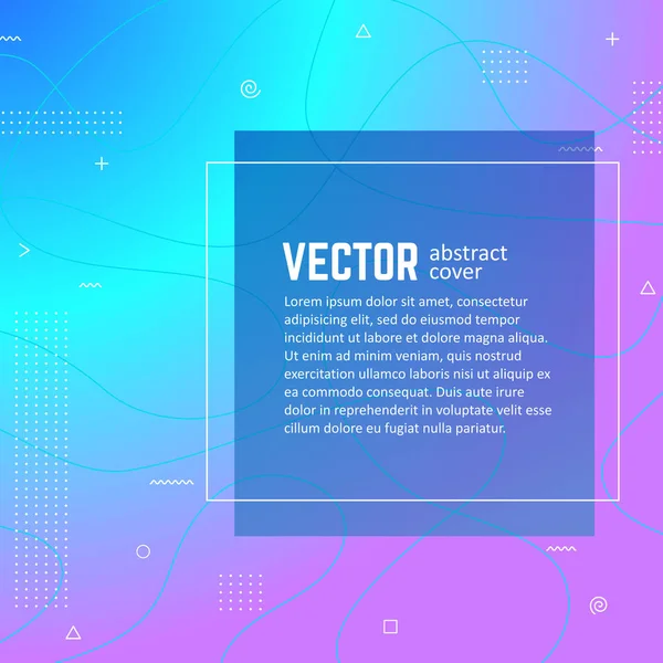 Capa abstrata para o seu design — Vetor de Stock