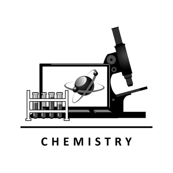 Química. Plantilla para tu diseño — Vector de stock