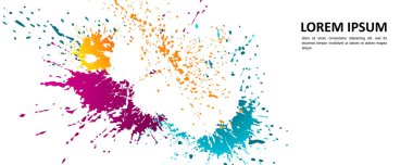 Soyut arka plan - parlak boya lekeleri.