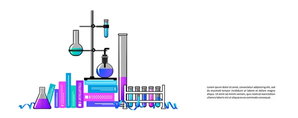 Química. Modelo para o seu design — Vetor de Stock