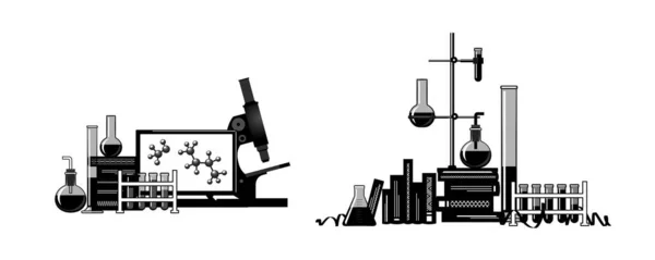 Chemie. Sjabloon voor uw ontwerp — Stockvector