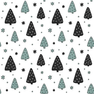 Noel ağaçları ile sorunsuz doku