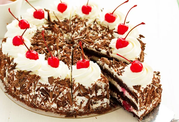 Austriacki Tort Black Forest — Zdjęcie stockowe