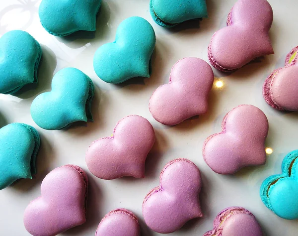 Torte Sotto Forma Cuori San Valentino — Foto Stock