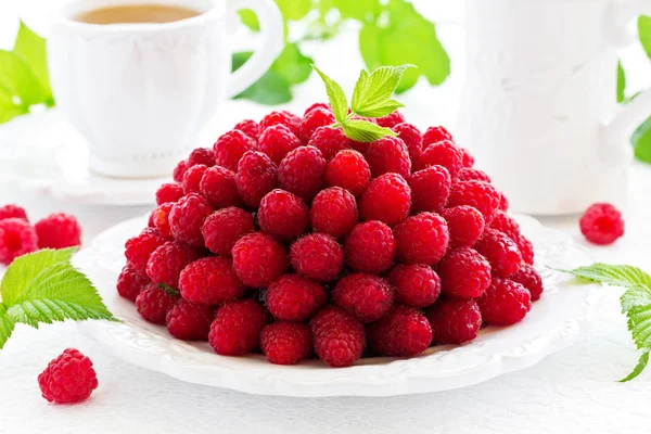 Chocolate Raspberry Mousse Cake Framboise — Stock Photo, Image