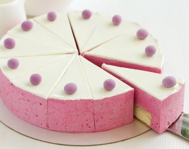 Kremalı lezzetli pasta.