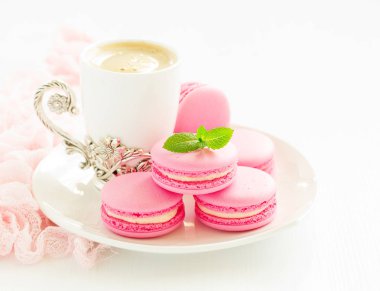 Fransız pasta macarons. Seçici odak.