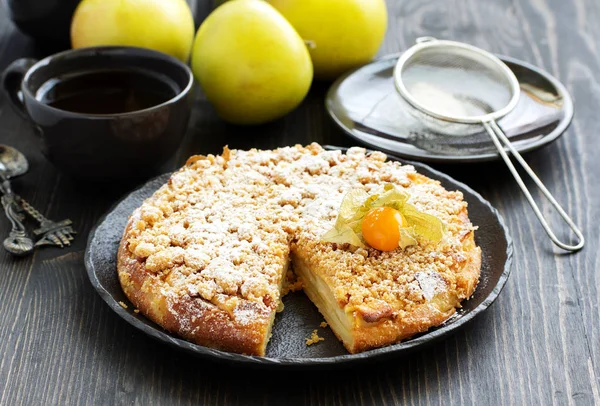 Delicious Homemade Apple Pie Selective Focus — Stock Photo, Image