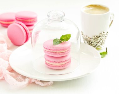 Fransız pasta macarons. Seçici odak.
