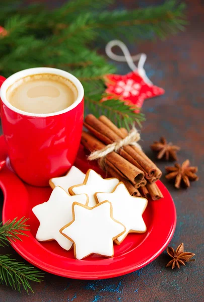 Weihnachtskekse Ein Stapel Zimtsterne Deutschland Winterbaum Genannt — Stockfoto