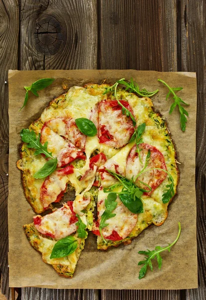 Diet Pizza Zucchini — Stock Photo, Image