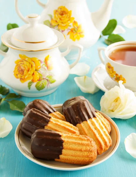 Chocolate Homemade Cookies Marshmallow — Stock Photo, Image