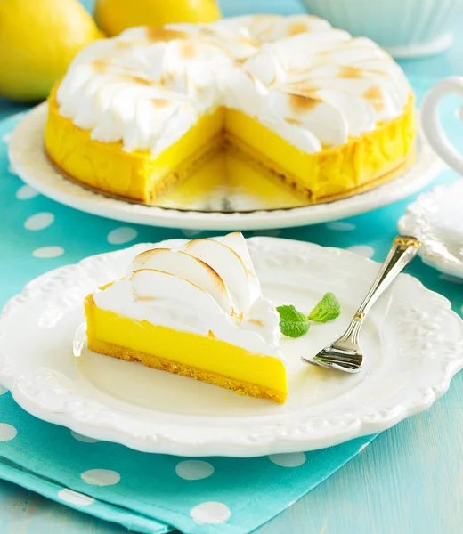Lemon Pie Meringue — Stock Photo, Image