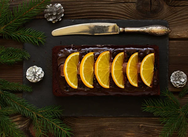 Gâteau Aux Carottes Aux Noix Pécan Mousse Miel Glacé — Photo