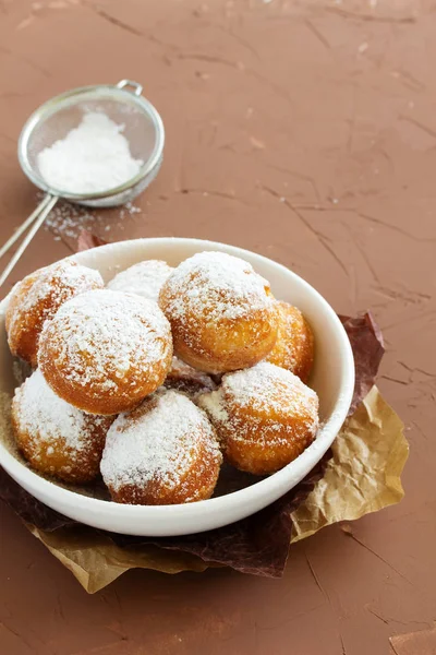 Donuts Powdered Sugar — Stock Photo, Image