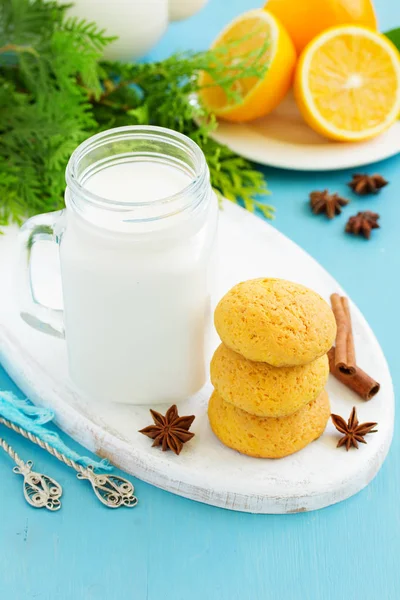 Házi Készítésű Narancsos Tökös Sütemények — Stock Fotó