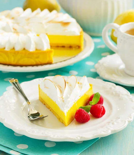 Tarta Limón Con Merengue —  Fotos de Stock