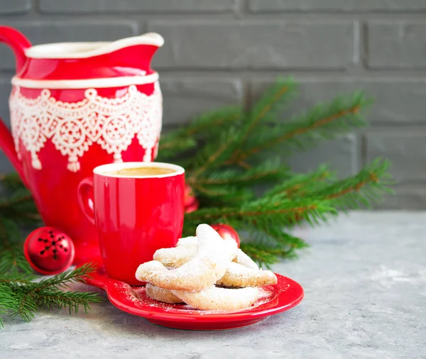 Biscuits Cannelle Vanillekipferl Pour Noël — Photo