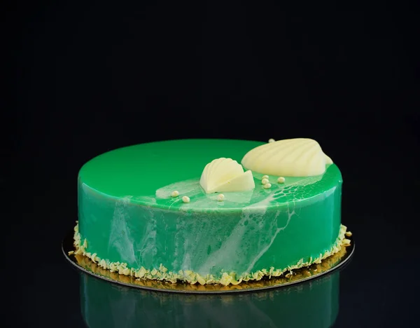 Modern Torta Csokoládé Glassazhem Borított — Stock Fotó