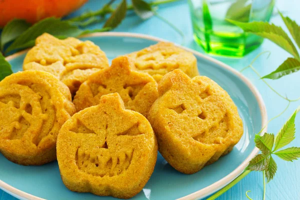 Pumpkin Cookies Halloween — Stock Photo, Image