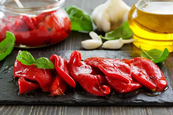 Red Pepper Baked Grill — Stock Photo, Image