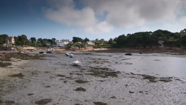 Ile Brehat Channel Island Breatgne France — Stock Video