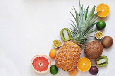 Egzotik meyve çeşitli, kopya alanı