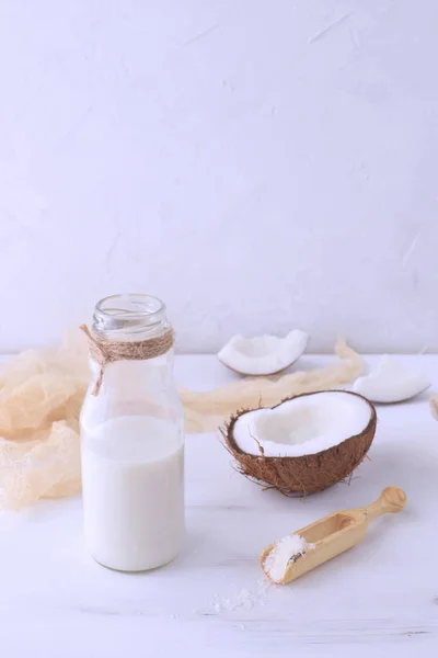 Leche Coco Fresca — Foto de Stock