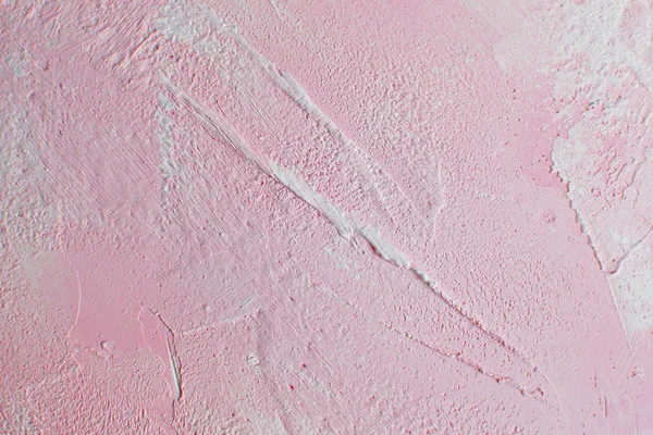 Texturerat Bakgrund Betongvägg Gips Pastell Rose — Stockfoto