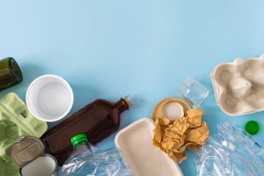 Çevre koruma konsepti - geri lcycl için hazırlanan çöp