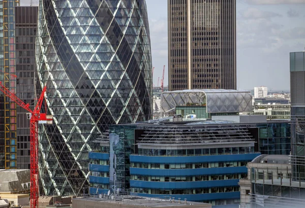 Zamknij Się Niesamowitą Panoramę Londynu Słoneczny Dzień — Zdjęcie stockowe