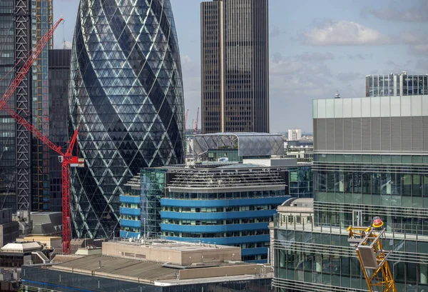 Close Van Geweldige Skyline Van Londen Zonnige Dag — Stockfoto