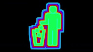 siyah erkek ve erkek tabela farklı grafik görüntüleri yapılan sıra