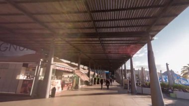 Bangkok, Tayland 'daki tren istasyonundan bulanık