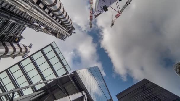 Londres Reino Unido Marzo 2018 Rascacielos Edificios Centro Financiero Londres — Vídeo de stock